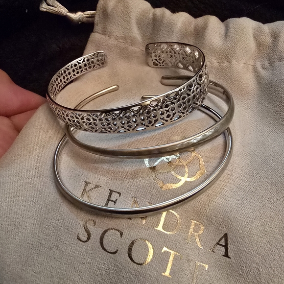 Kendra Scott Silver Tiana Cuff Bracelet Set - Picture 7 of 16